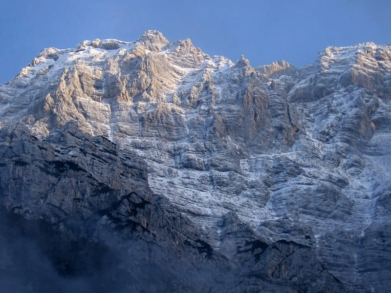 Triglav, highest mountain in Slovena, mountain, snow, triglav, slovenia, HD wallpaper