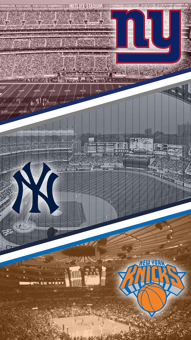 NY Sports, giants, knicks, new york giants, new york knicks, new york yankees, yankees, HD phone wallpaper