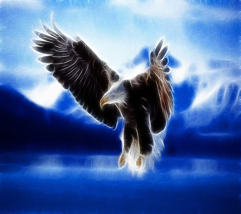 Abstract Eagle, HD wallpaper