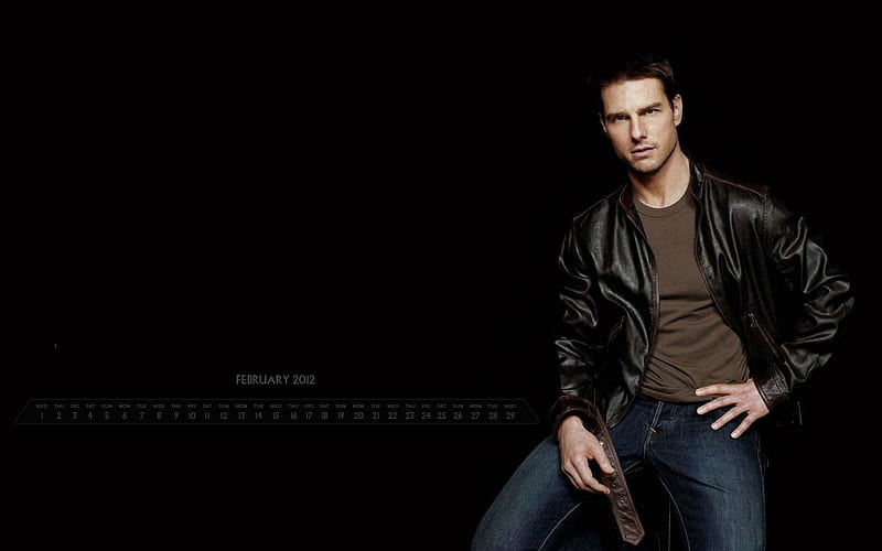 Tom Cruise-February 2012 calendar themes, HD wallpaper