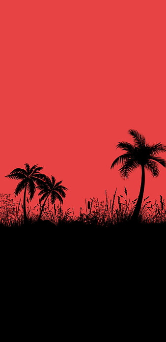 Sunset Synthwave Retrowave Palm Tree Mountain 4K Wallpaper iPhone HD Phone  #7051k