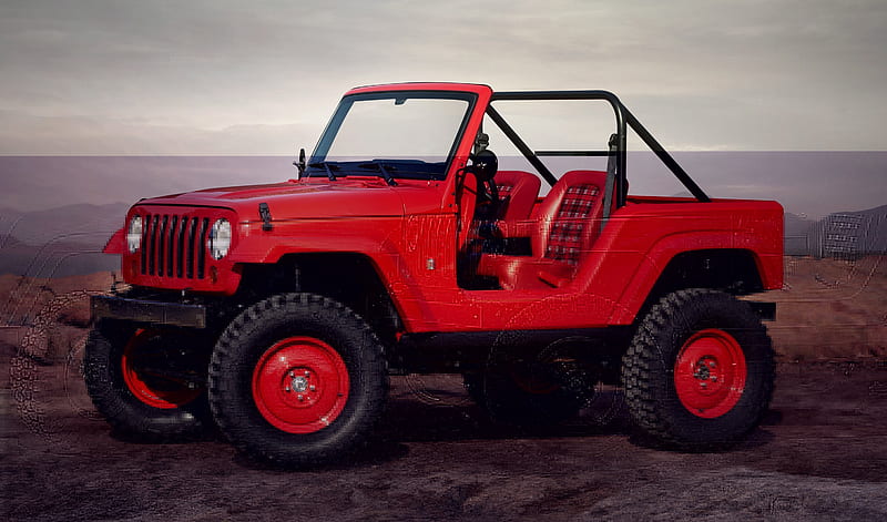 jeep, concept, 2016, suv, shortcut, red, HD wallpaper
