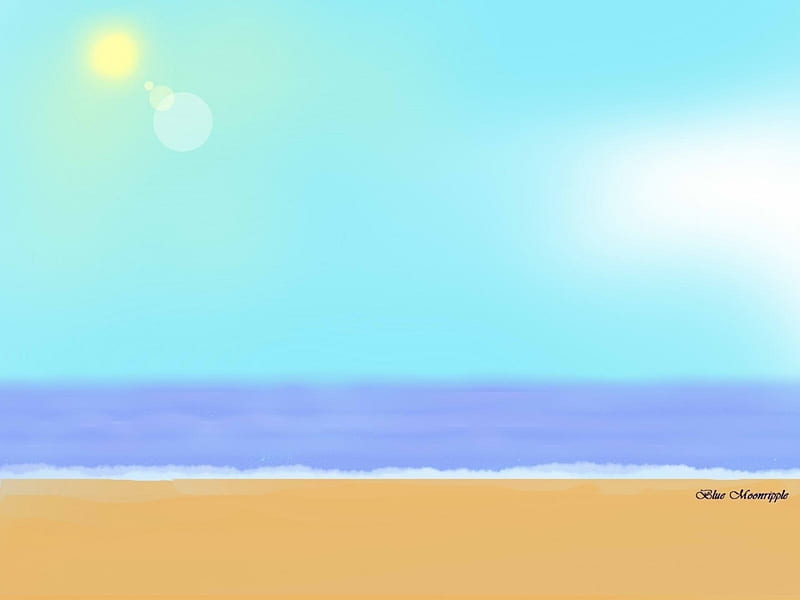 Sunny Day Beach, ocean, 25, beach, sand, water, may, summer, day, blue, 2015, HD wallpaper