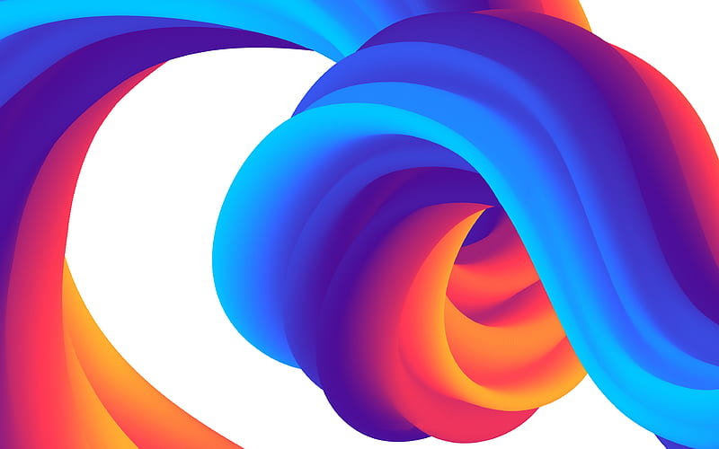 colorful 3D waves, colorful waves, colorful wavy background, 3D waves texture, 3D waves background, 3D art, waves textures, wavy backgrounds, HD wallpaper