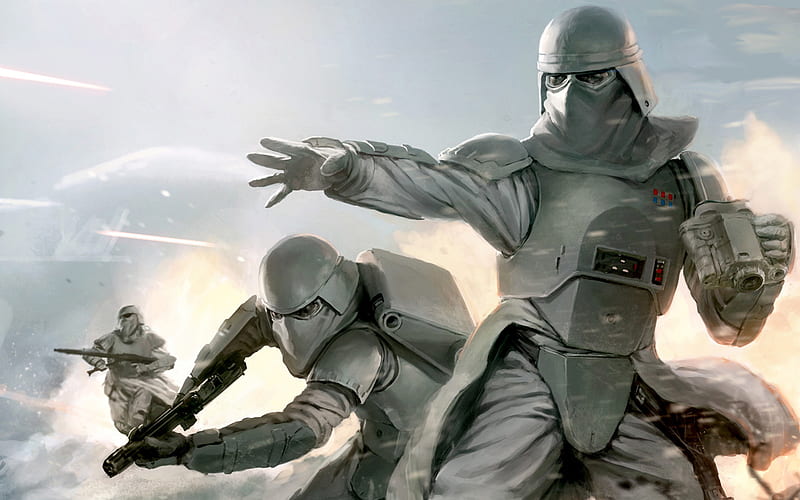 Snow Trooper, trooper, imperial, star wars, HD wallpaper