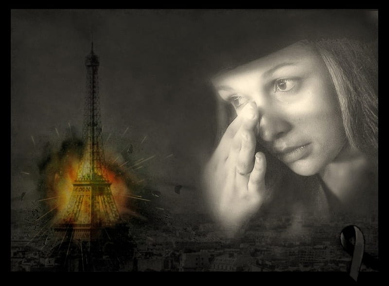 Please no more killing, terrorism, girl, cry, Paris, HD wallpaper | Peakpx