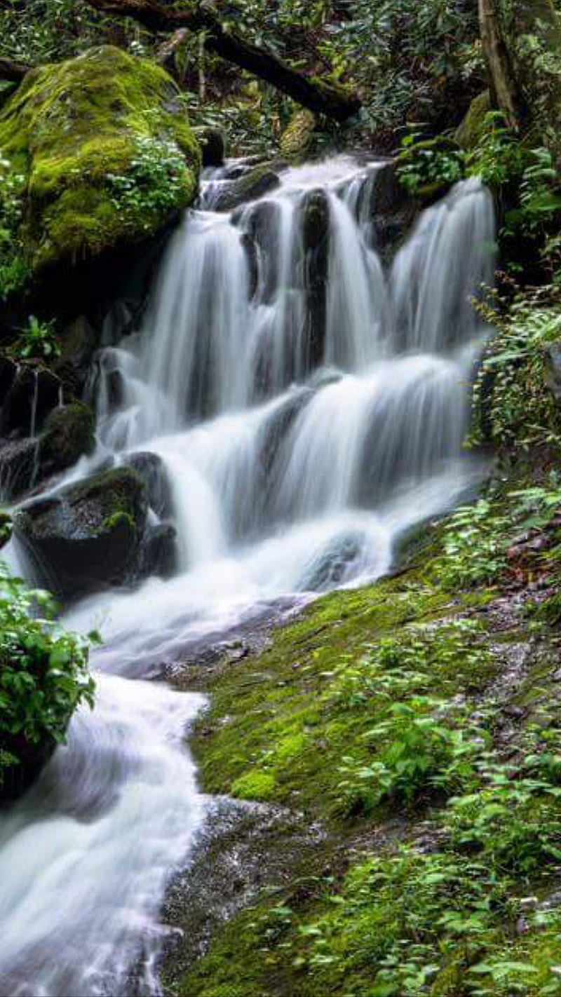 HD wallpaper waterfall in smokys mountains nature tennessee water