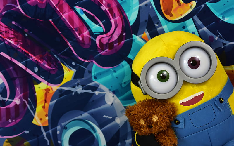 Minion, graffiti, toys, Minions, Despicable Me, 3d-animation, HD wallpaper  | Peakpx