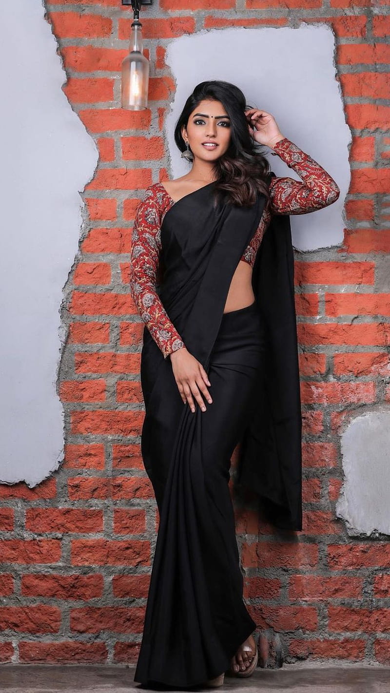 Eesha Rebba, actress, beautiful, beauty, saree, bollywood, fashion, south indian, HD phone wallpaper