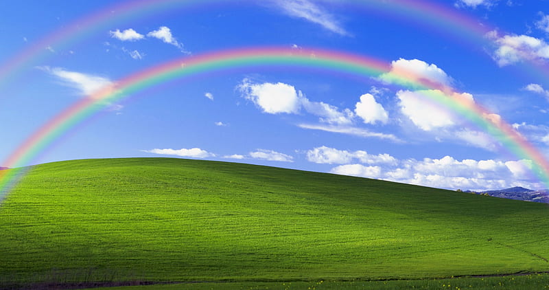 Windows, Windows XP, Nature, Rainbow, HD wallpaper