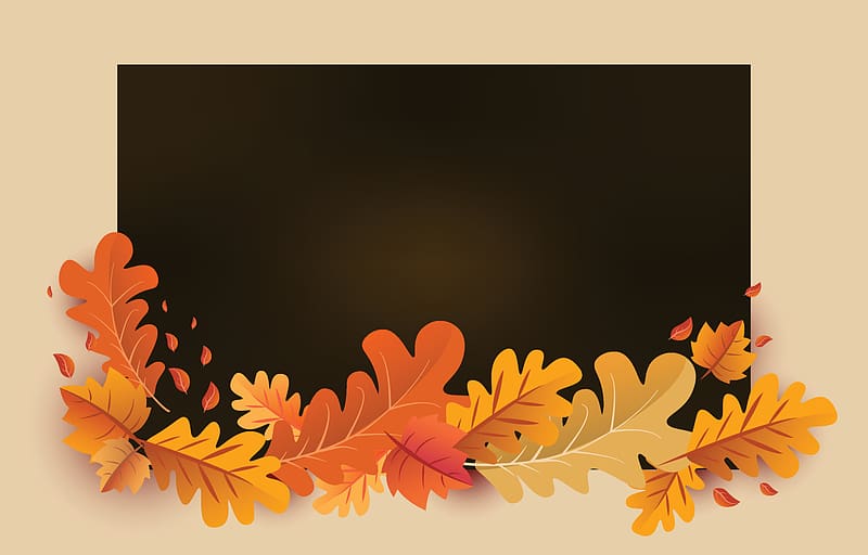 Autumn background with leaves golden yellow. fall concept, For , postcards, greeting cards, website pages, banners, online sales. Vector illustration 8130225 Vector Art at Vecteezy, HD wallpaper
