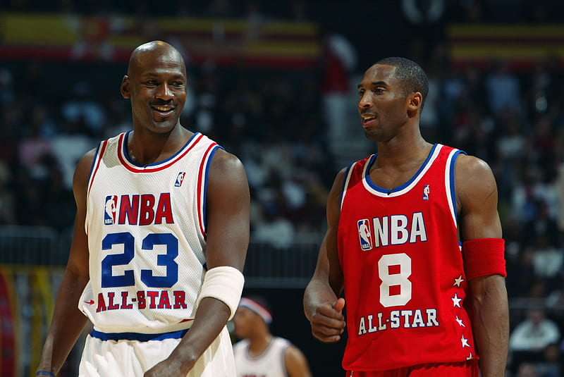 basketball, All-Stars game, Michael Jordan, Kobe Bryant, NBA, HD wallpaper