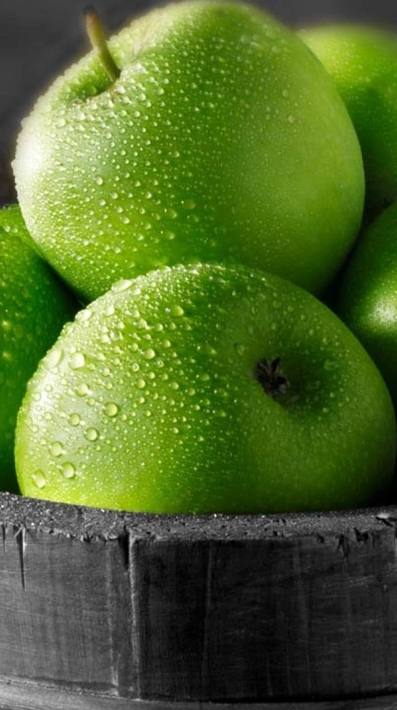 Apples, food, fruits, green, other, HD phone wallpaper | Peakpx