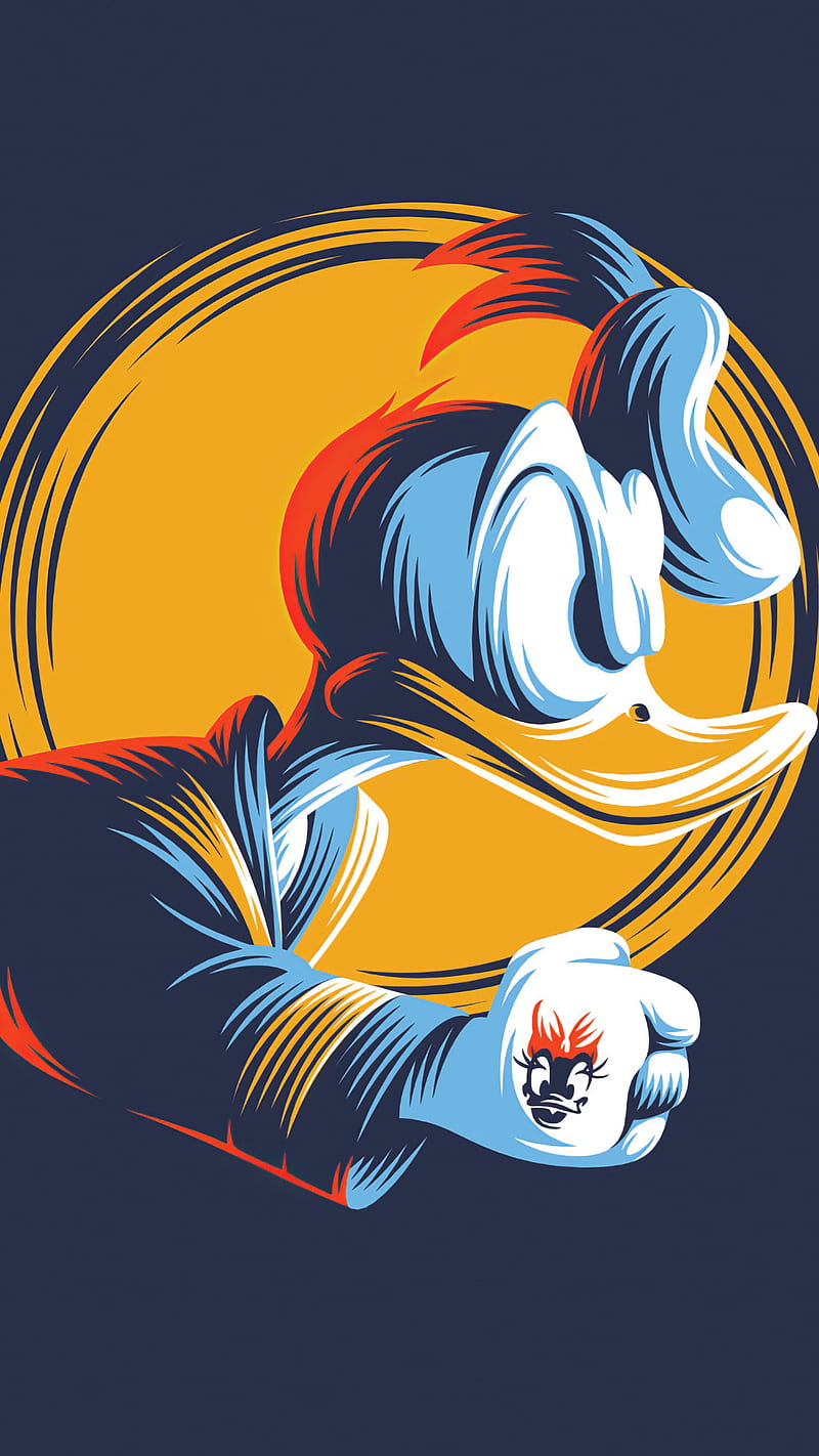 Donald Duck Angry , donald duck, cartoon, animation, HD phone wallpaper