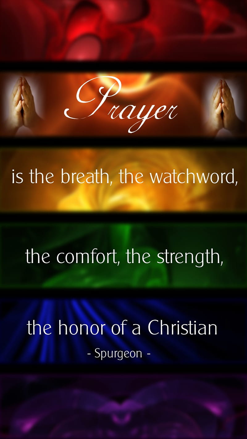 Prayer Spurgeon, christian, HD phone wallpaper