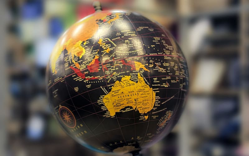 Sphere, maps, Mapping, Australia, CArtography, HD wallpaper
