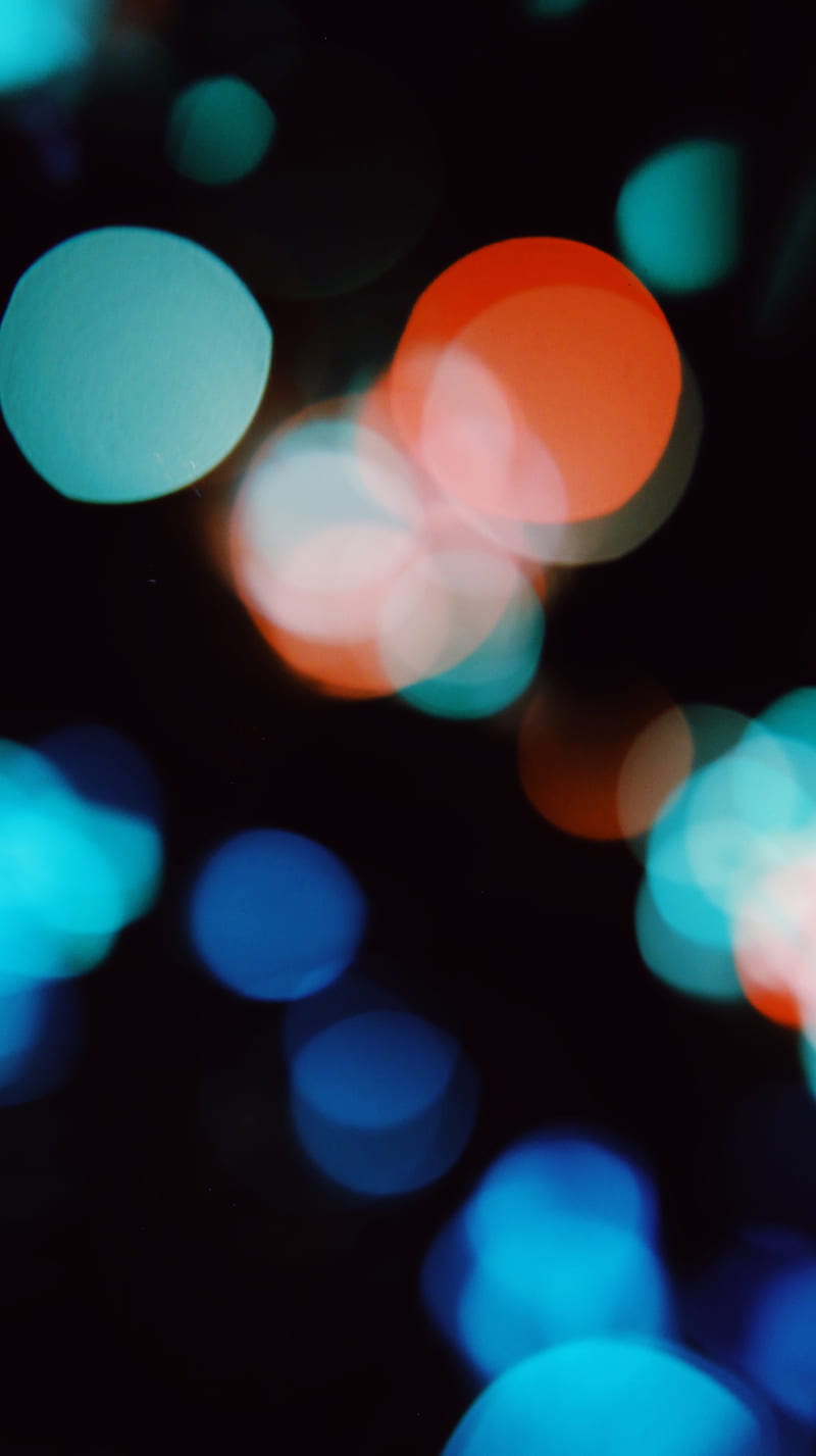 Blurred Lights, The, abstract, amoled, bkeh, black, blur, colorful, colors, cool, dots, oled, simple, HD phone wallpaper