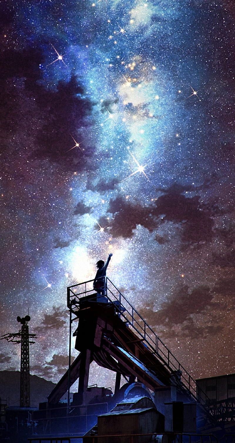 Galaxy Stars, bridge, fantasy, holland, HD phone wallpaper | Peakpx