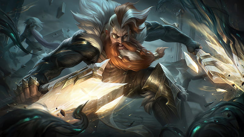 Sentinel Olaf, game, league of legends, HD wallpaper
