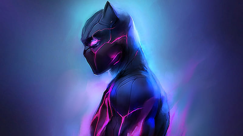 Black Panther Fanartwork, black-panther, superheroes, artist, artwork, digital-art, HD wallpaper