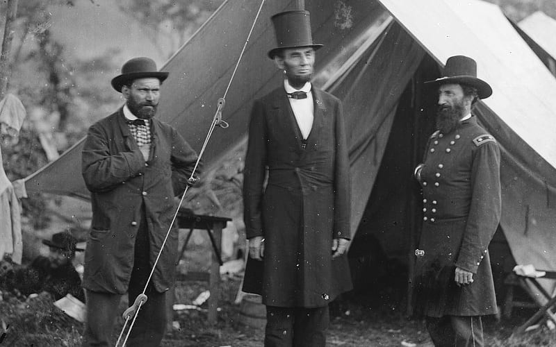 Abraham Lincoln In The Civil War, lawyer, politician, Abraham Lincoln, 16th President of the United States, American, rare, Civil War, HD wallpaper