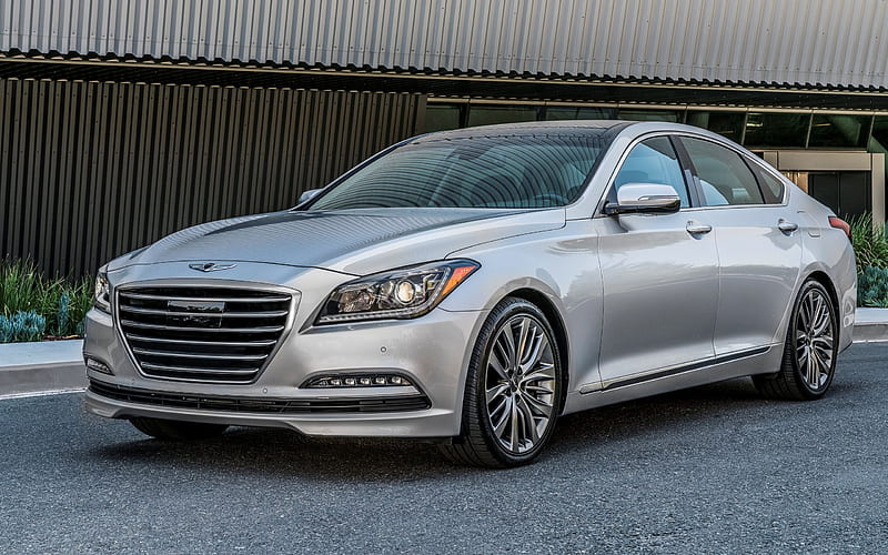 Genesis G80, 2017, Sedan, luxury cars, Hyundai, HD wallpaper