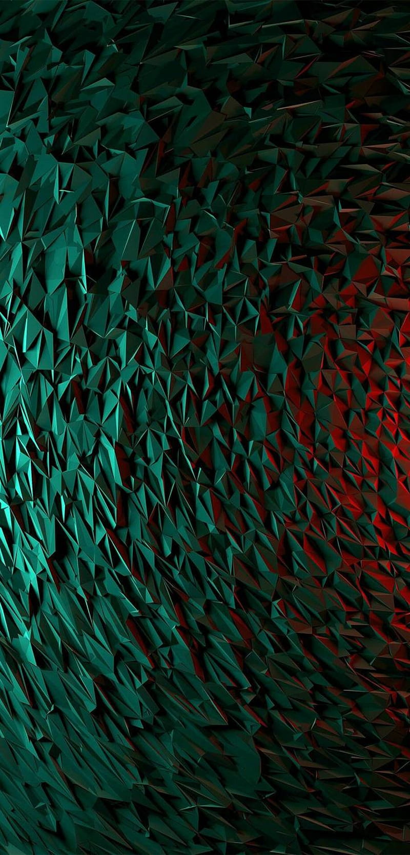 Cracked wall, ambient, lights, led, green, blue, galaxy, edge, colors, gradient, HD phone wallpaper