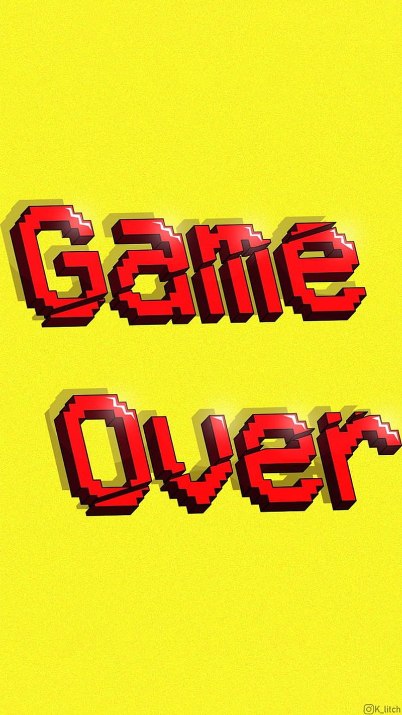 Game over . Word art, , Words, HD phone wallpaper | Peakpx