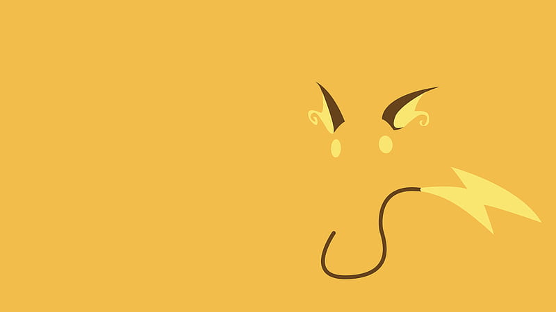 Rychu, yellow, pokemon, orange, HD wallpaper Rychu, yellow, pokemon, orange, HD wallpaper