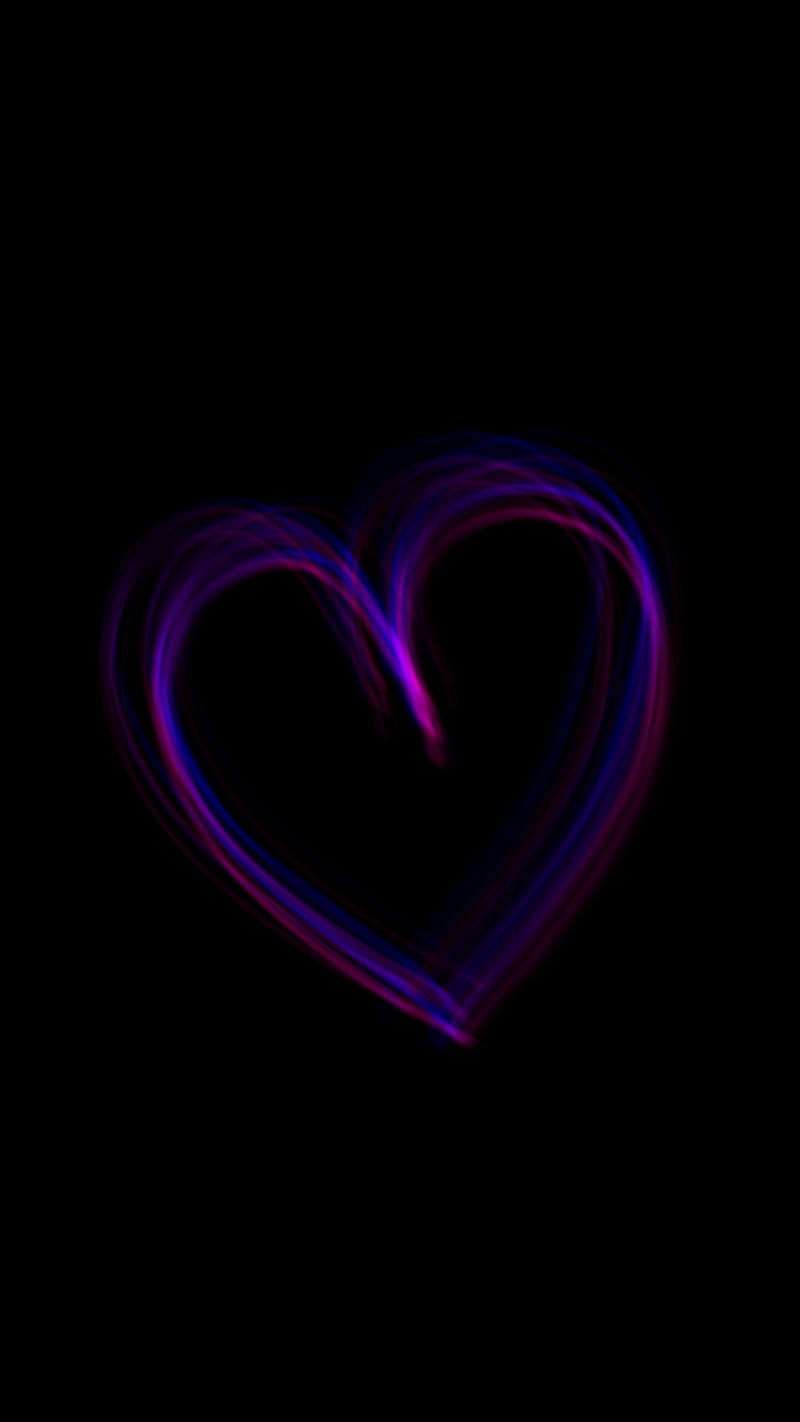 Heart, 3d, cool, dark, love, loveurhunny, neat, pink, purple, HD phone  wallpaper | Peakpx