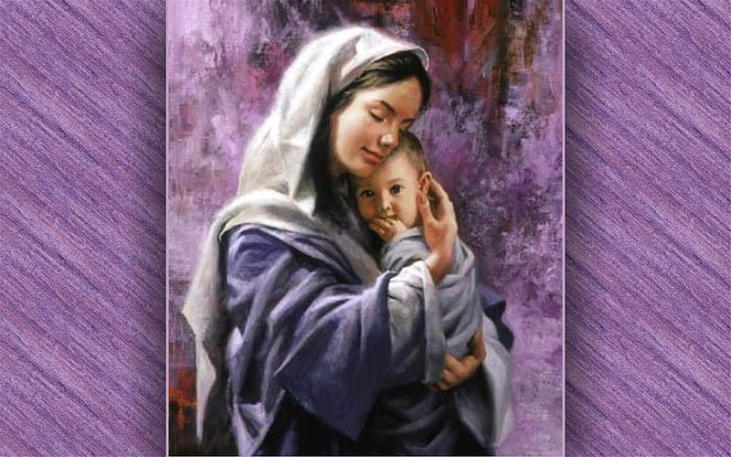 Mary and Jesus, Virgin, Mother, Child, Mary, Jesus, HD wallpaper