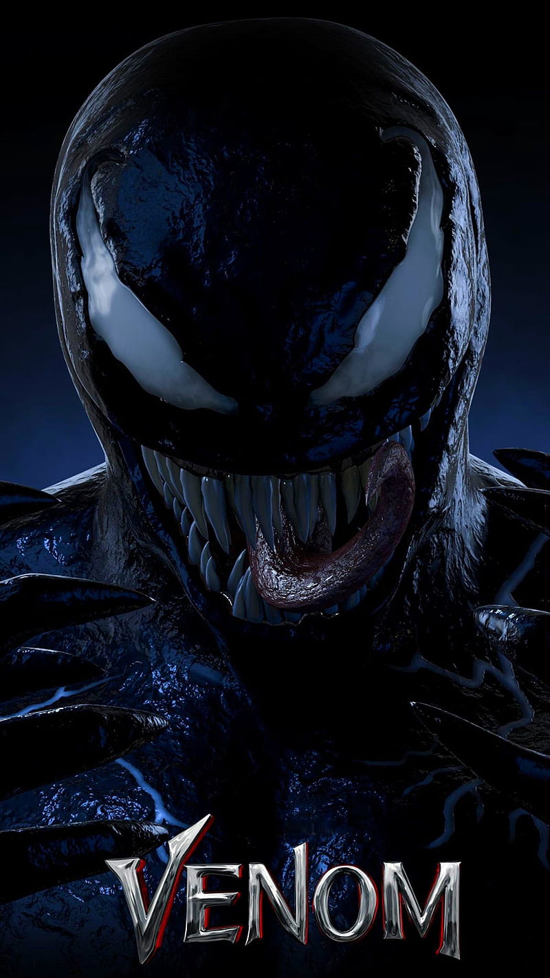 venom, monster, tongue, teeth, mask, movie, film, hero, super, HD phone wallpaper