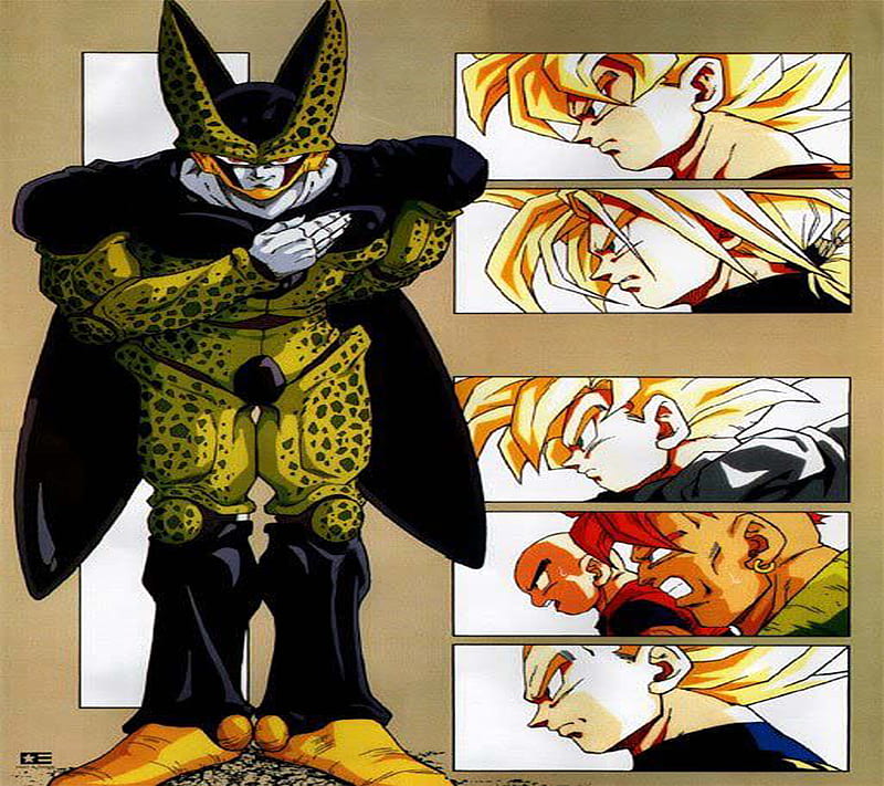 Cell saga, anime, cell, dbz, dragonball, HD wallpaper