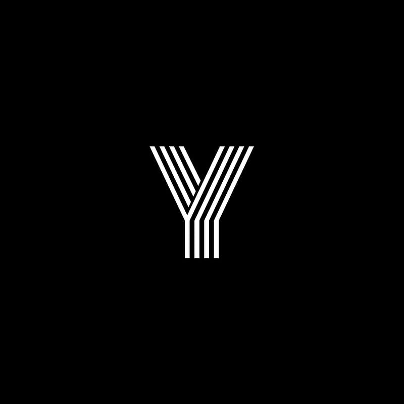 Y , alphabet, black, logo, HD phone wallpaper