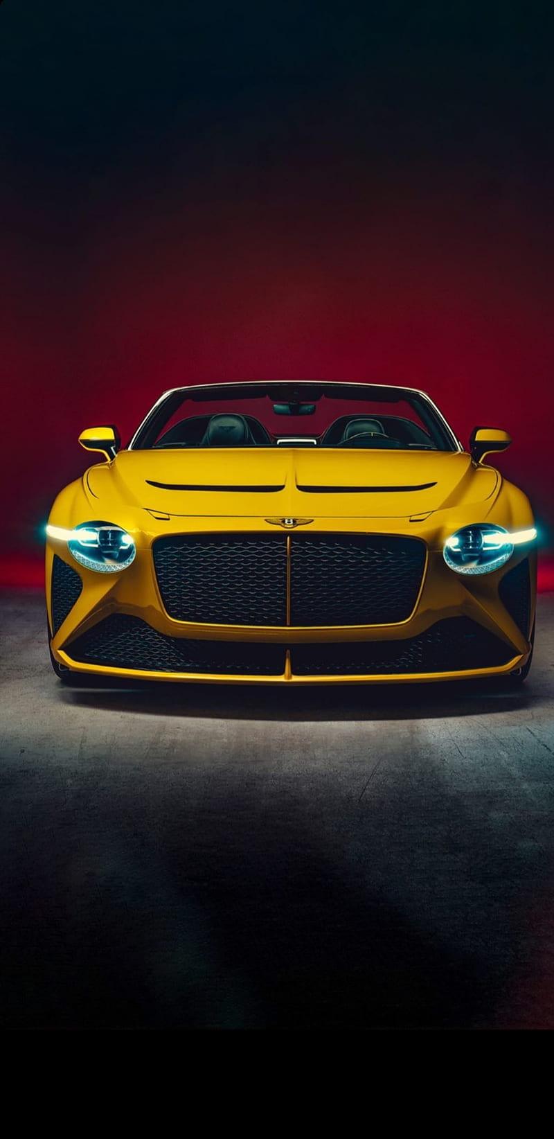 Bentley Bacalar, carros, supercar, yellow, HD phone wallpaper