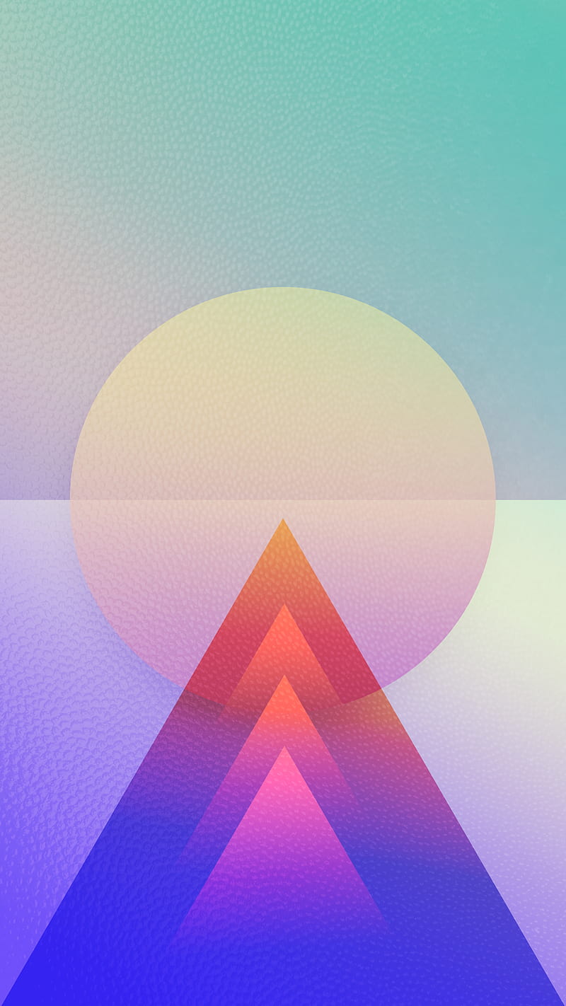 Geometric Art, abstract, arty, bright, circle, geometry, shapes, simple, slick, texture, triangle, HD phone wallpaper