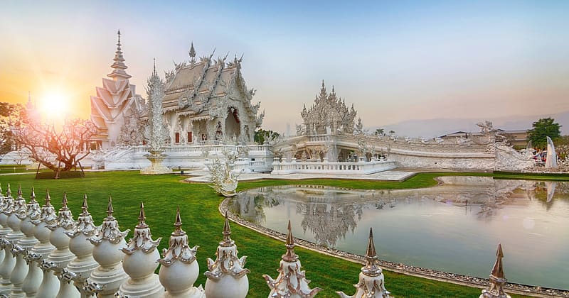 Temple, Thailand, Temples, Religious, Wat Rong Khun, HD wallpaper