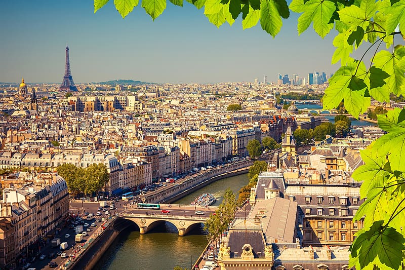 Cities, Paris, City, France, Panorama, Cityscape, HD wallpaper