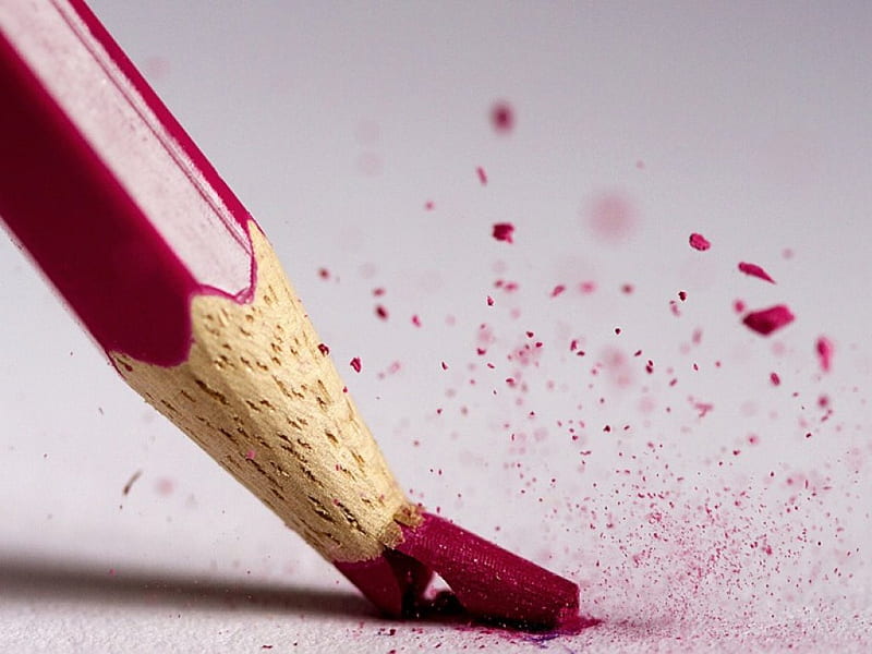 A Broken Crayon Is Pointless, crayon, red, pointless, broken, HD wallpaper