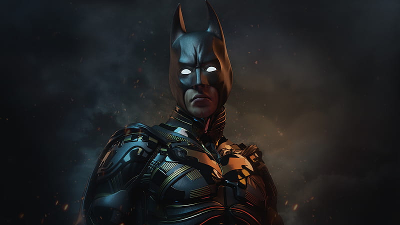 Batman As Christian Bale , batman, superheroes, artist, artwork, digital-art, artstation, HD wallpaper