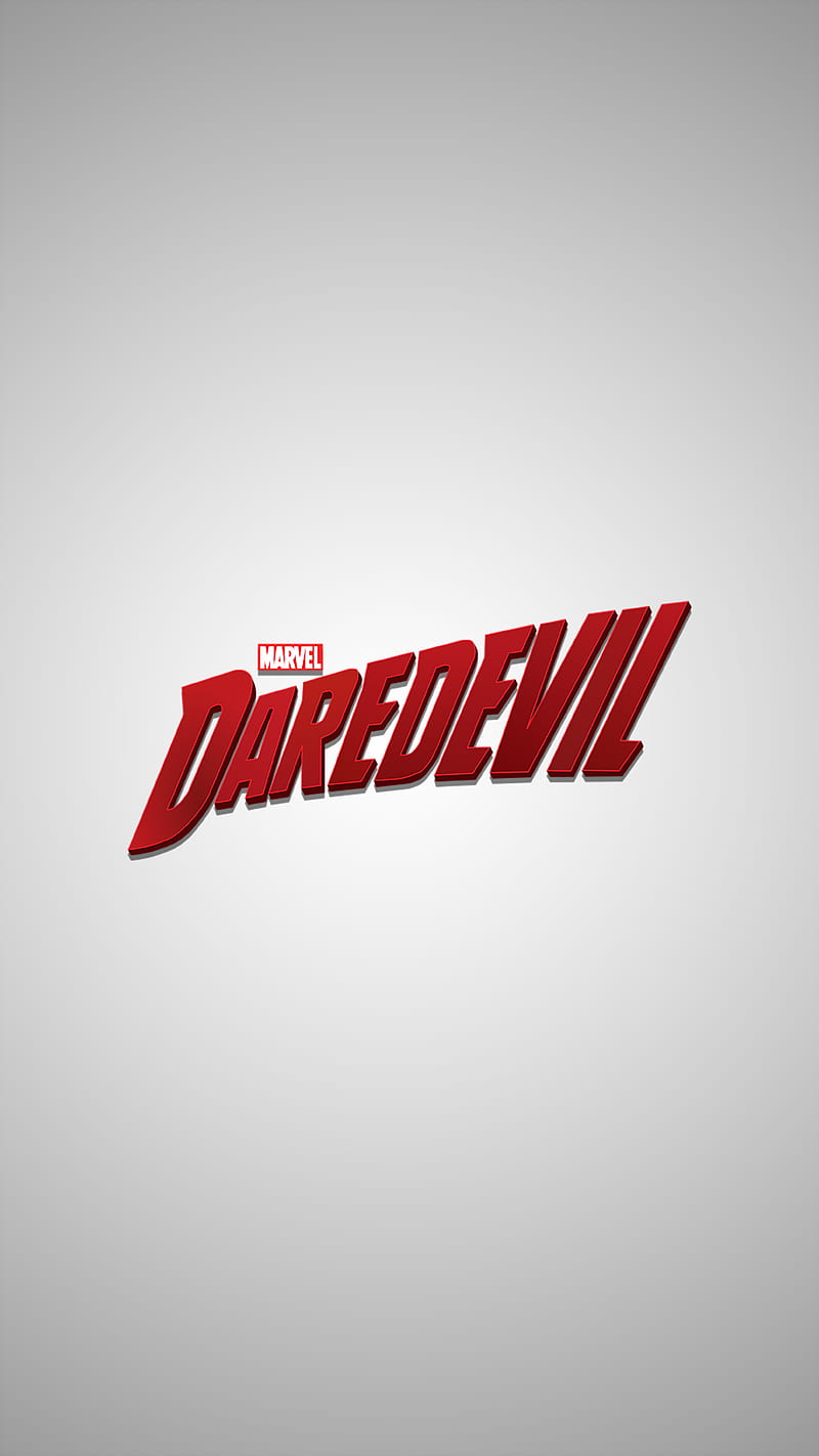Daredevil Light, devil, netflix, marvel, heroes, hero, white, dare, logo, superhuman, HD phone wallpaper