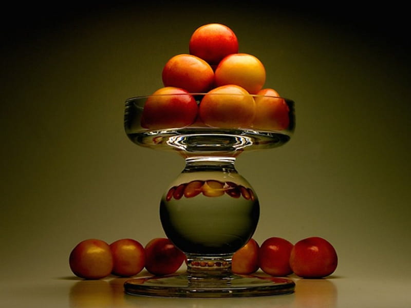 VASE OF FRUITS fruit, tomatoes, still life, food, decilious, oranges, HD wallpaper