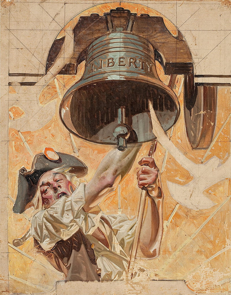bell, liberty, Joseph Christian Leyendecker, HD phone wallpaper