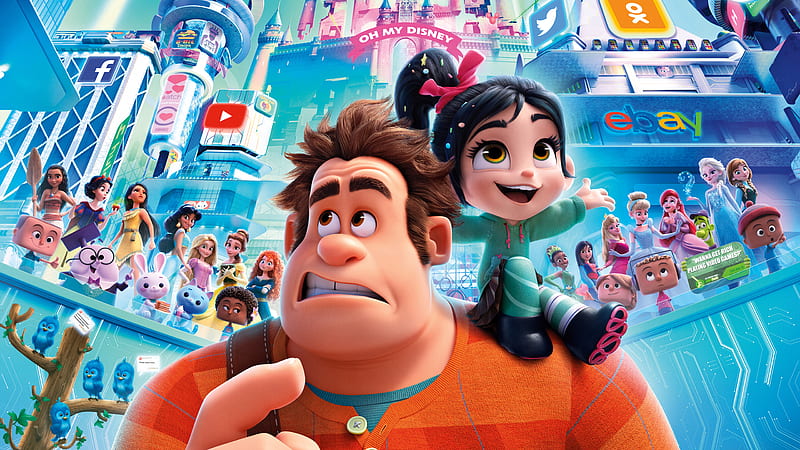 Wreck It Ralph 2 2018 Official Poster , wreck-it-ralph-2, 2018-movies, movies, animated-movies, HD wallpaper