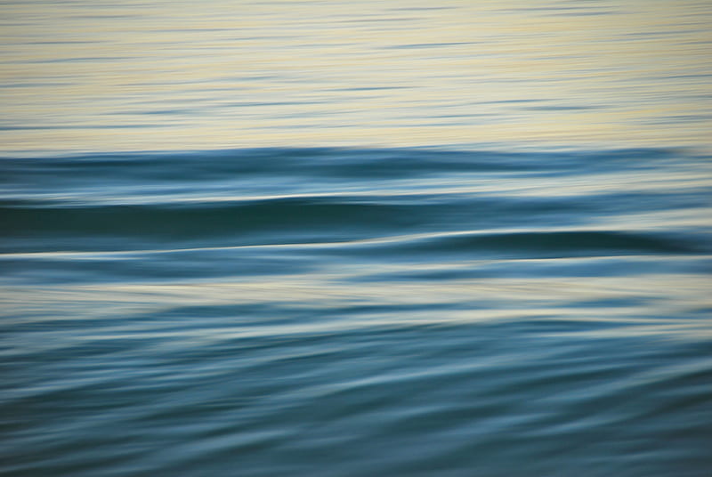 waves, blur, abstraction, water, HD wallpaper