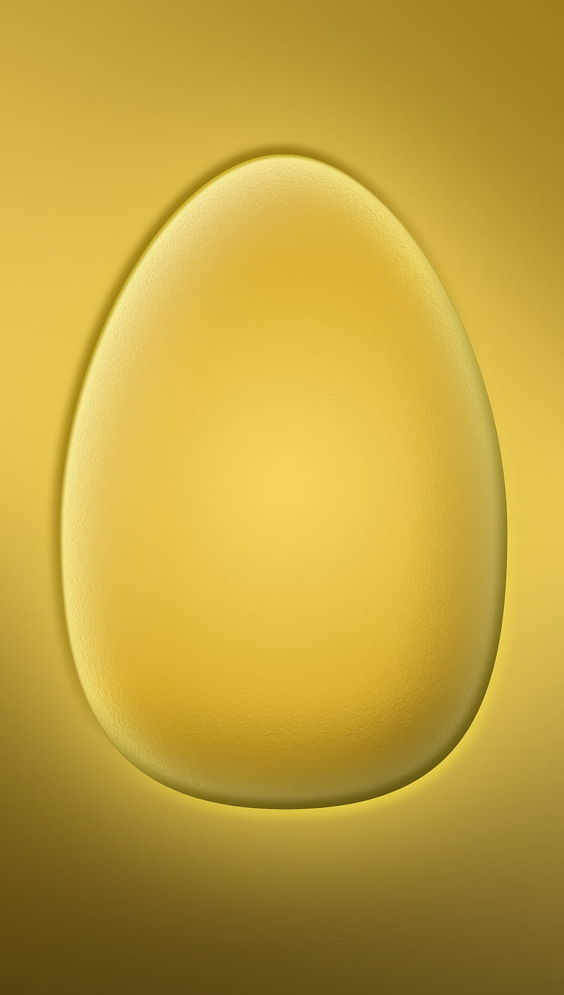 egg, abstract, digital art, gold, golden, HD phone wallpaper