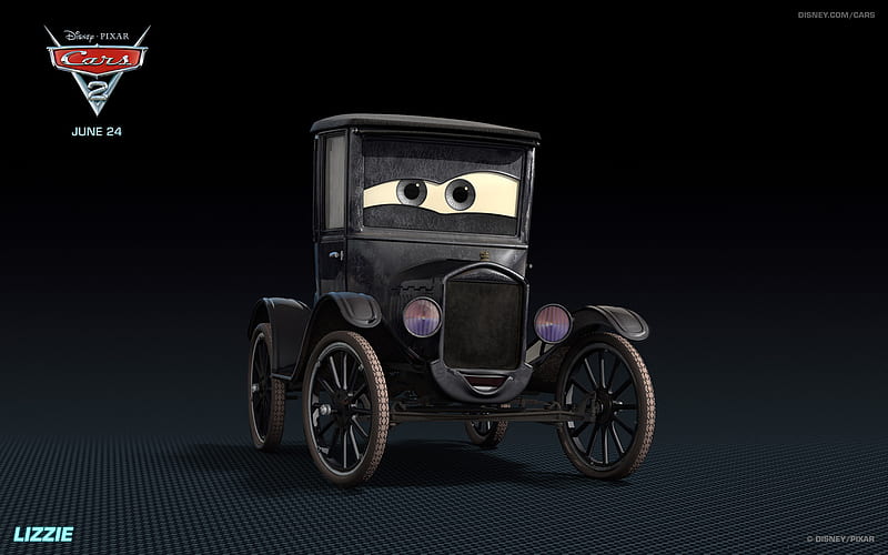 Lizzie the Old Car from Disney's Cars, HD wallpaper