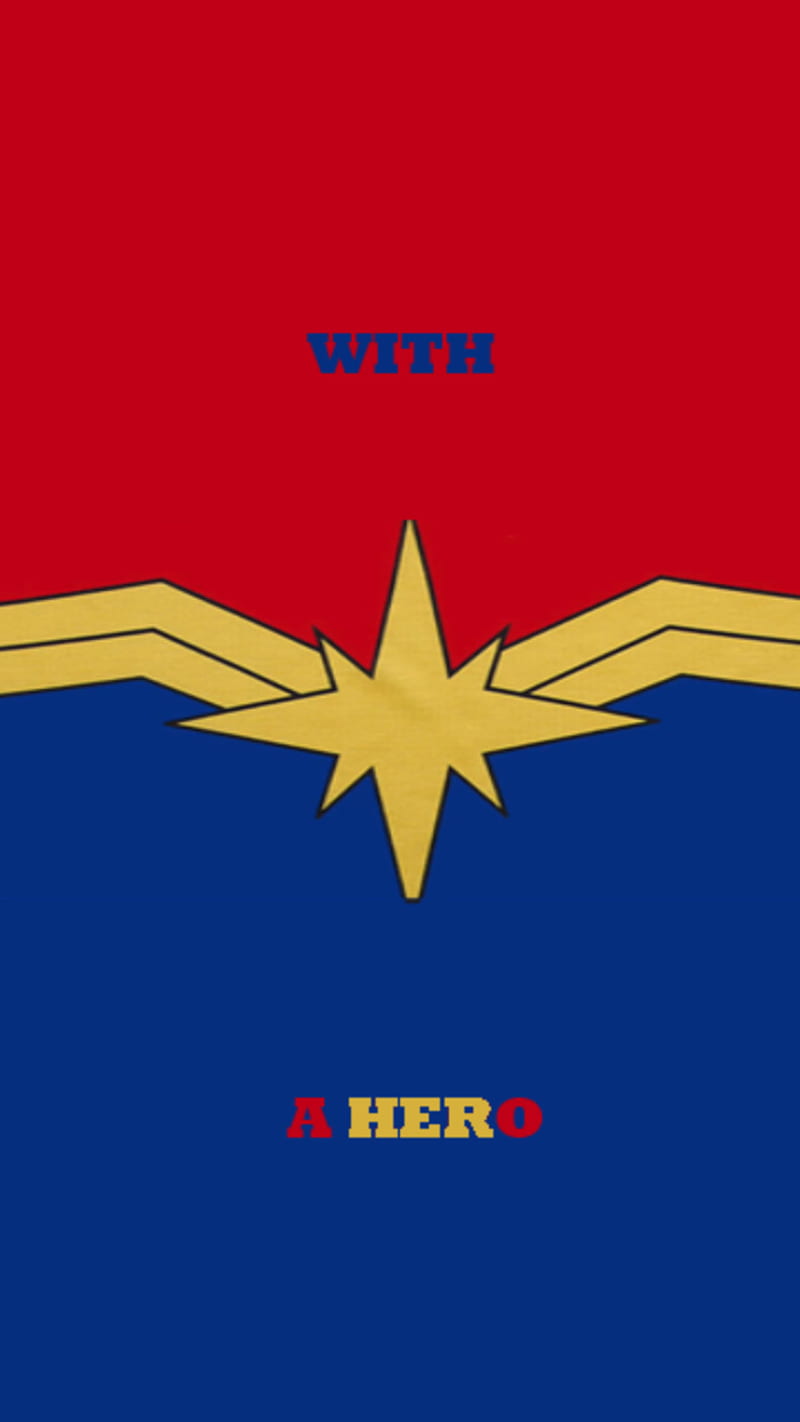 Captain Marvel, marvel, mcu, a hero, HD phone wallpaper