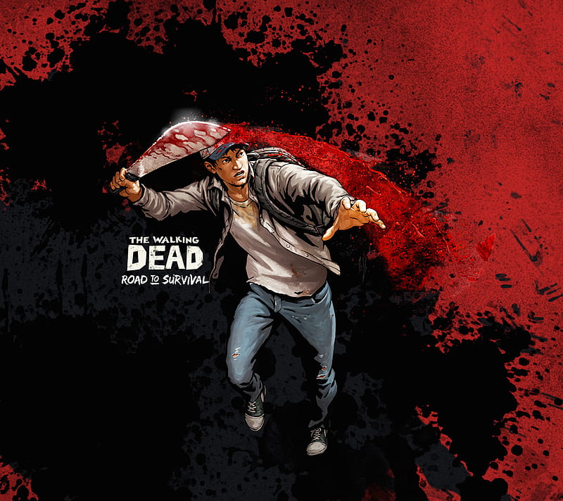 Walking Dead Slice, machete, scopely, walking dead, walkingdead, zombie, HD wallpaper