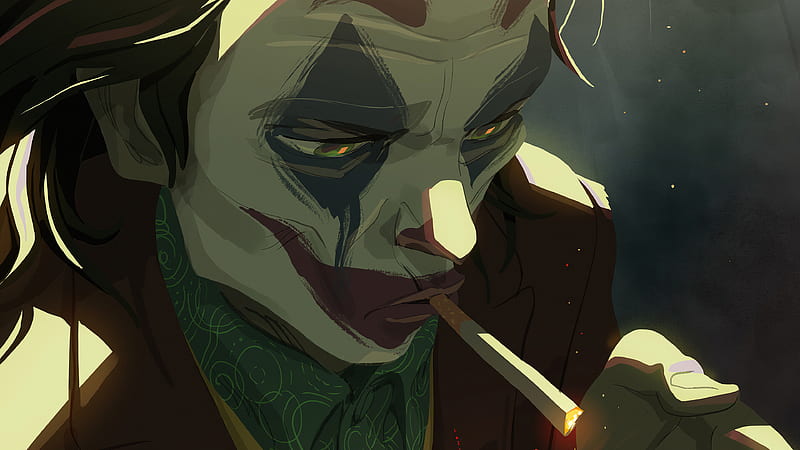 Joker Dark Smoker, joker-movie, joker, superheroes, supervillain, artwork, HD wallpaper